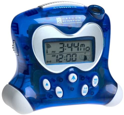 oregon projection atomic alarm clock with room temperature